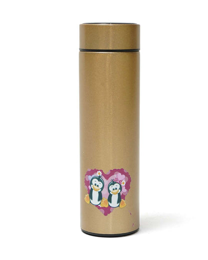 LED Temperature Bottle 500 ml | Golden