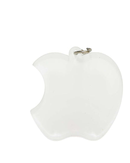 Apple Shape  Key Chain | White