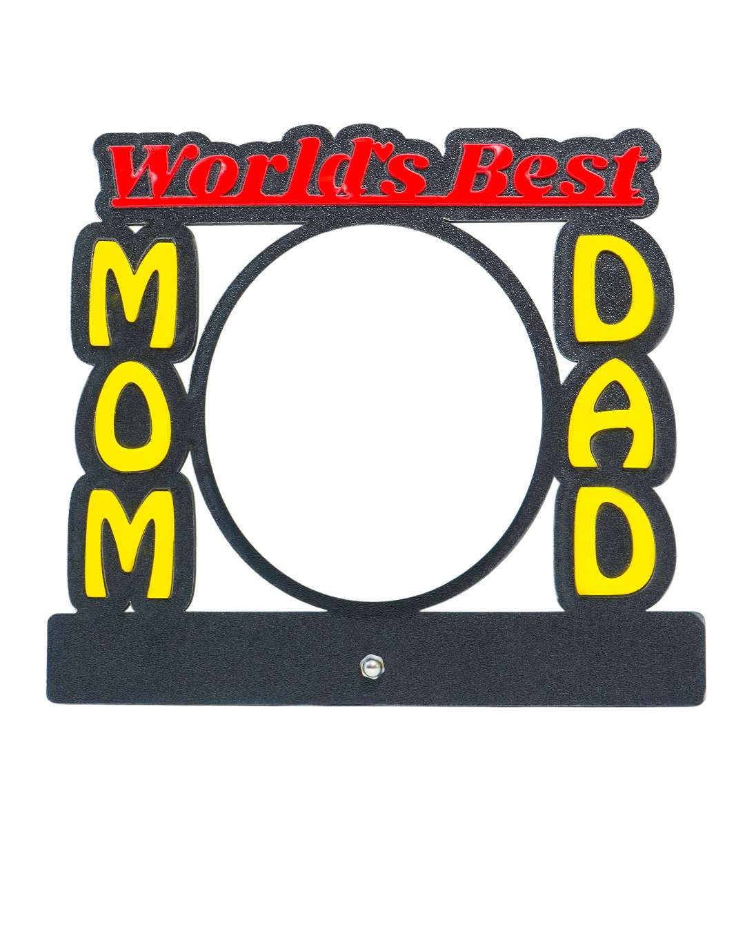 World's Best Mom Dad – Sublimation Photo Frame  | Red Black