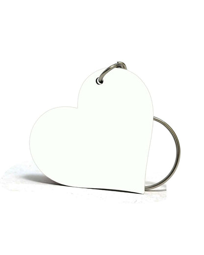 Heart Shape Key Chain  | White
