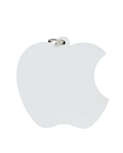 Apple Shape Key Chain | White