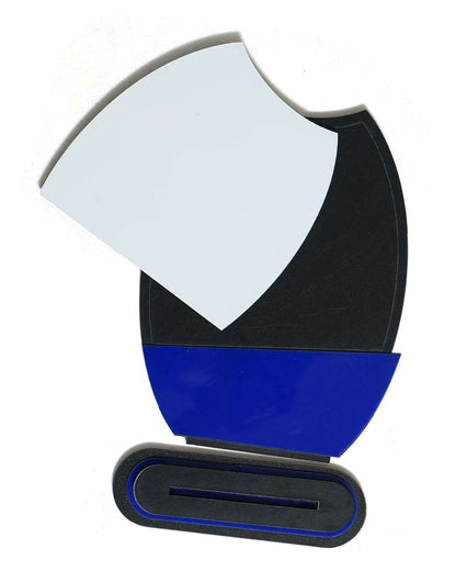 Customized Wooden Sublimation MDF and Acrylic Momento Trophy | Blue