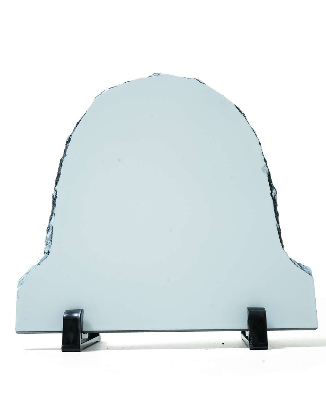 Customized Blank Rock Slate Set with Display Stand   | White