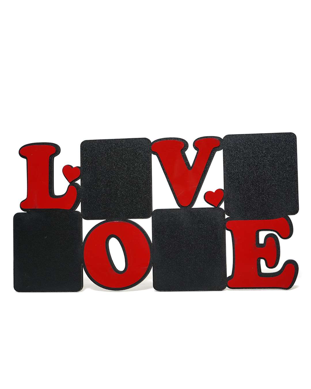 Love – Sublimation Photo Frame  | Black Brown