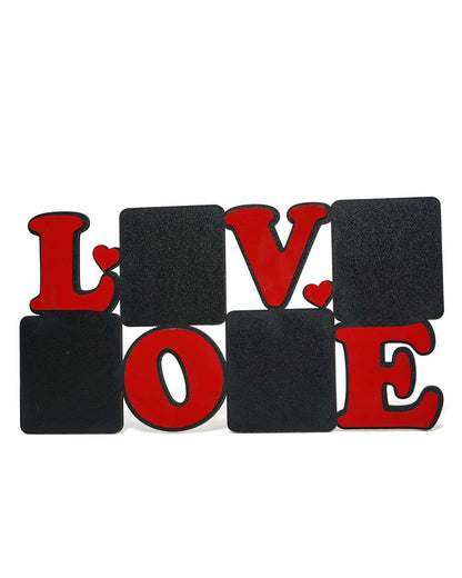 Love – Sublimation Photo Frame  | Black Brown