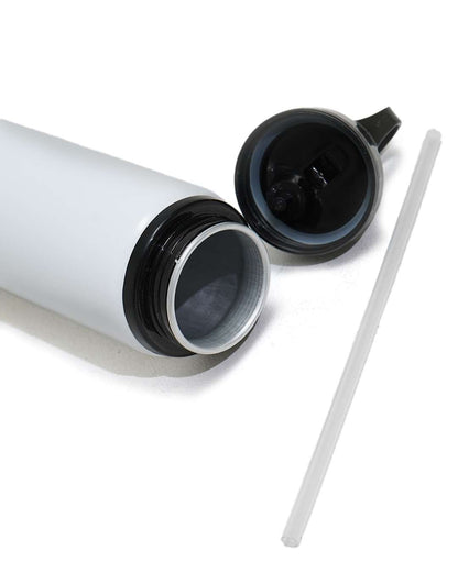 Nozzle Bottle with Straw 600 ml | White