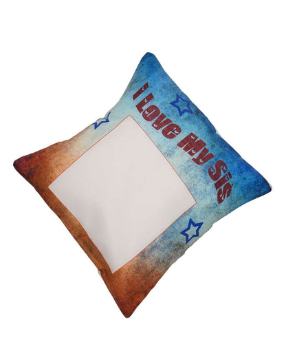 I love my Sis Sqaure Shaped Pillow – Personalized with your photo or text | Multi