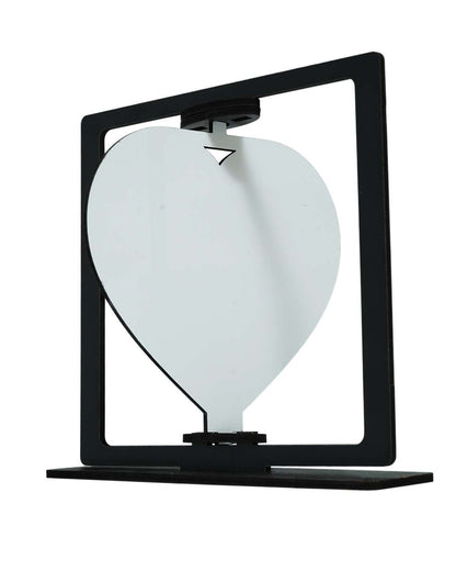 Heart in Square – Sublimation Photo Frame  | Red Black