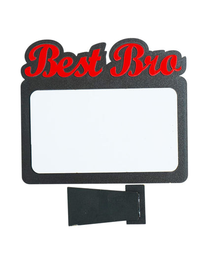 Best Bro – Sublimation Photo Frame  –  | Red Black