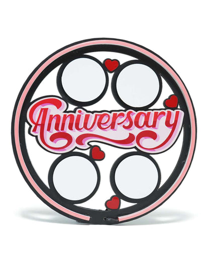 Anniversary Wall Hanging Light Frame with 4 Pictures | Multi