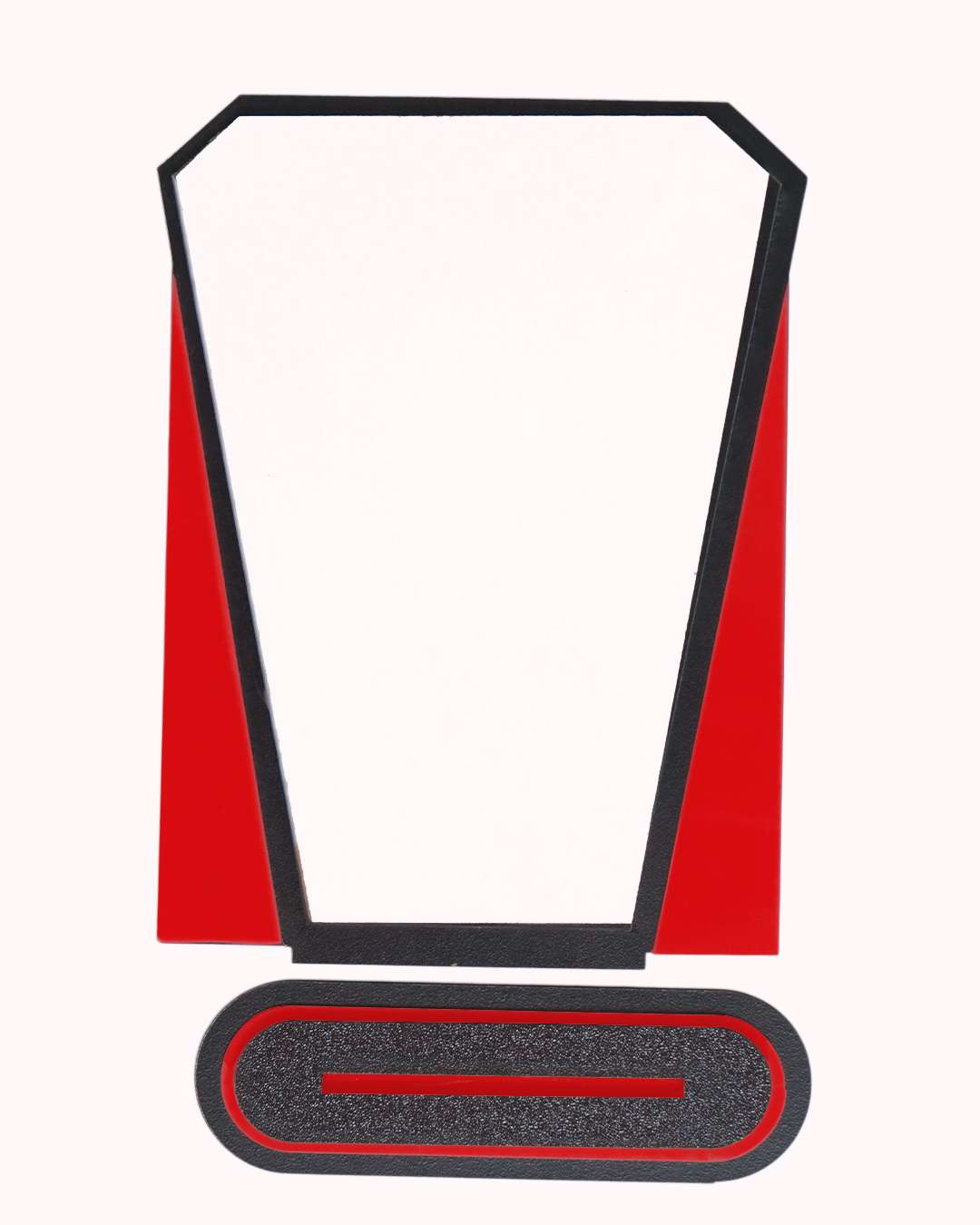 Customized Wooden Sublimation MDF and Acrylic Momento Trophy  | Blue