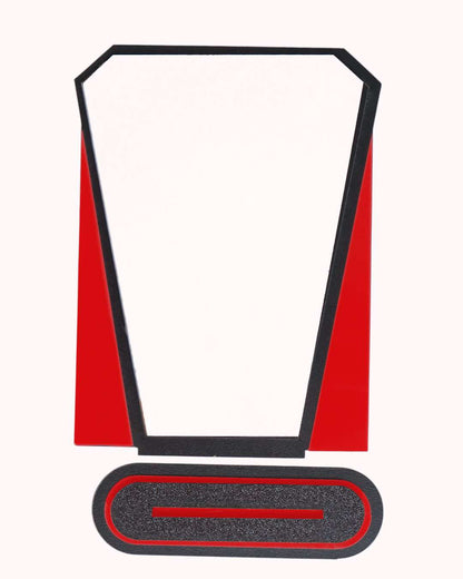 Customized Wooden Sublimation MDF and Acrylic Momento Trophy  | Blue