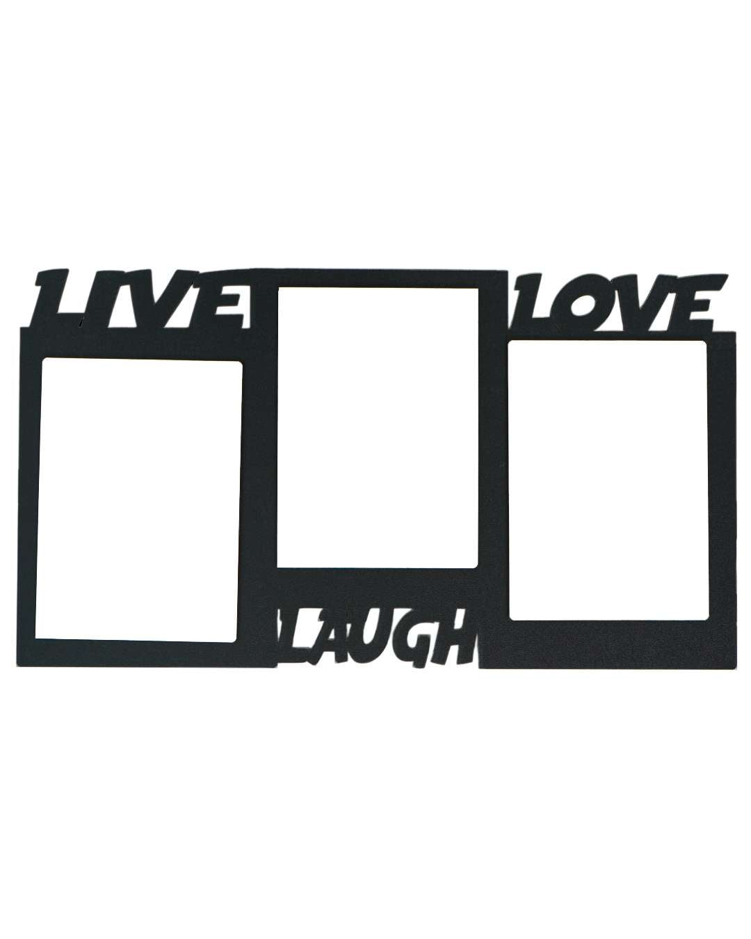 Live Laugh Love Collage – Sublimation Photo Frame  | Black
