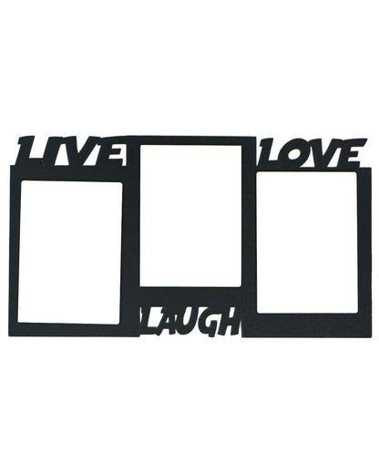 Live Laugh Love Collage – Sublimation Photo Frame  | Black