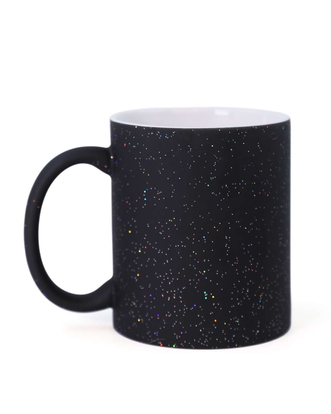 Black Glitter Magic Mug | Black