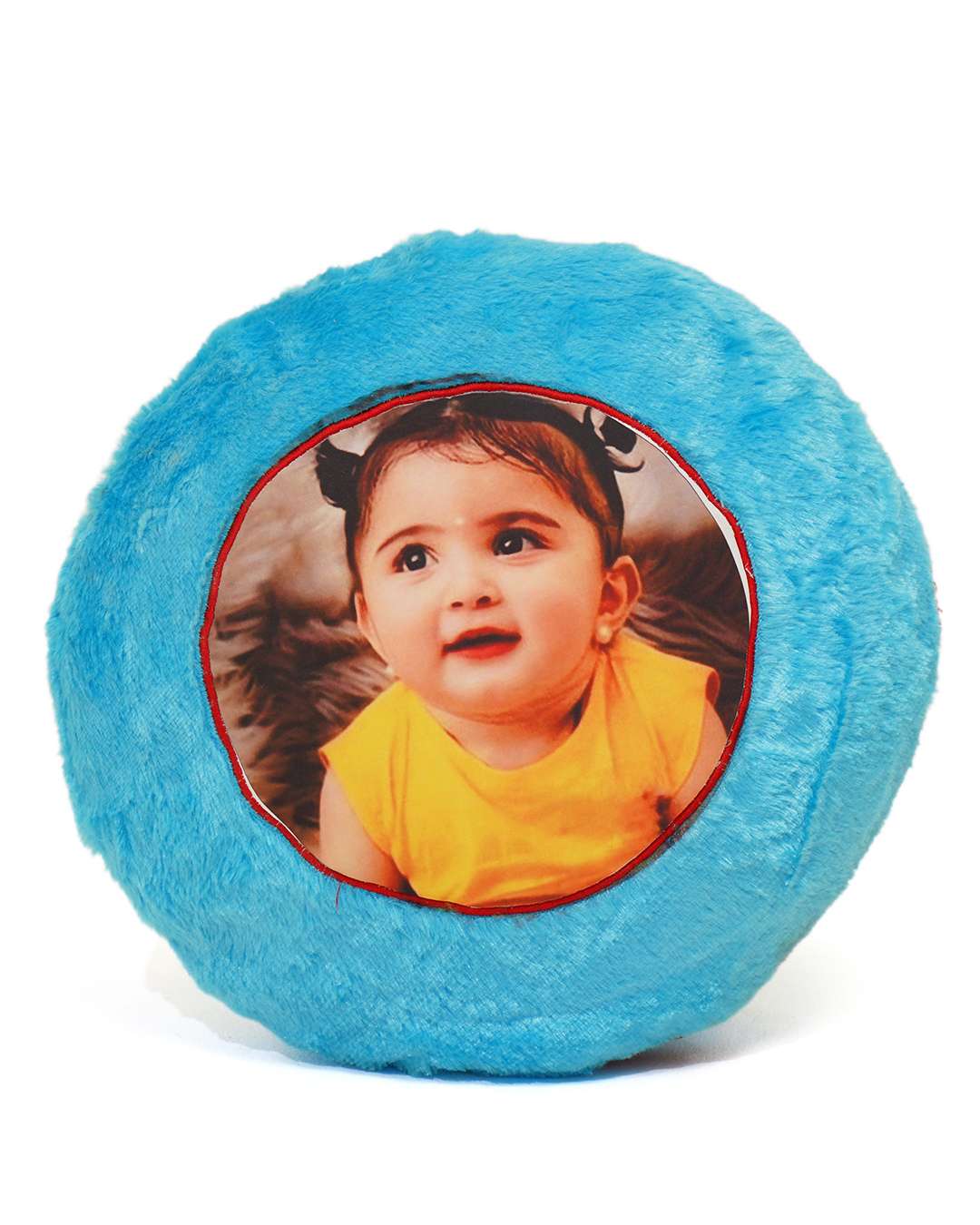 Pokeman Face Shaped Cushion – Personalized with your photo or text | Blue