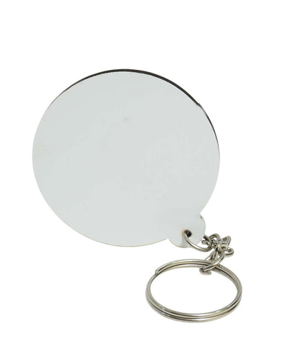 Round Shape Key Chain  | White