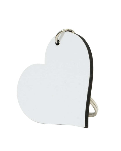 Heart Shape Key Chain  | White
