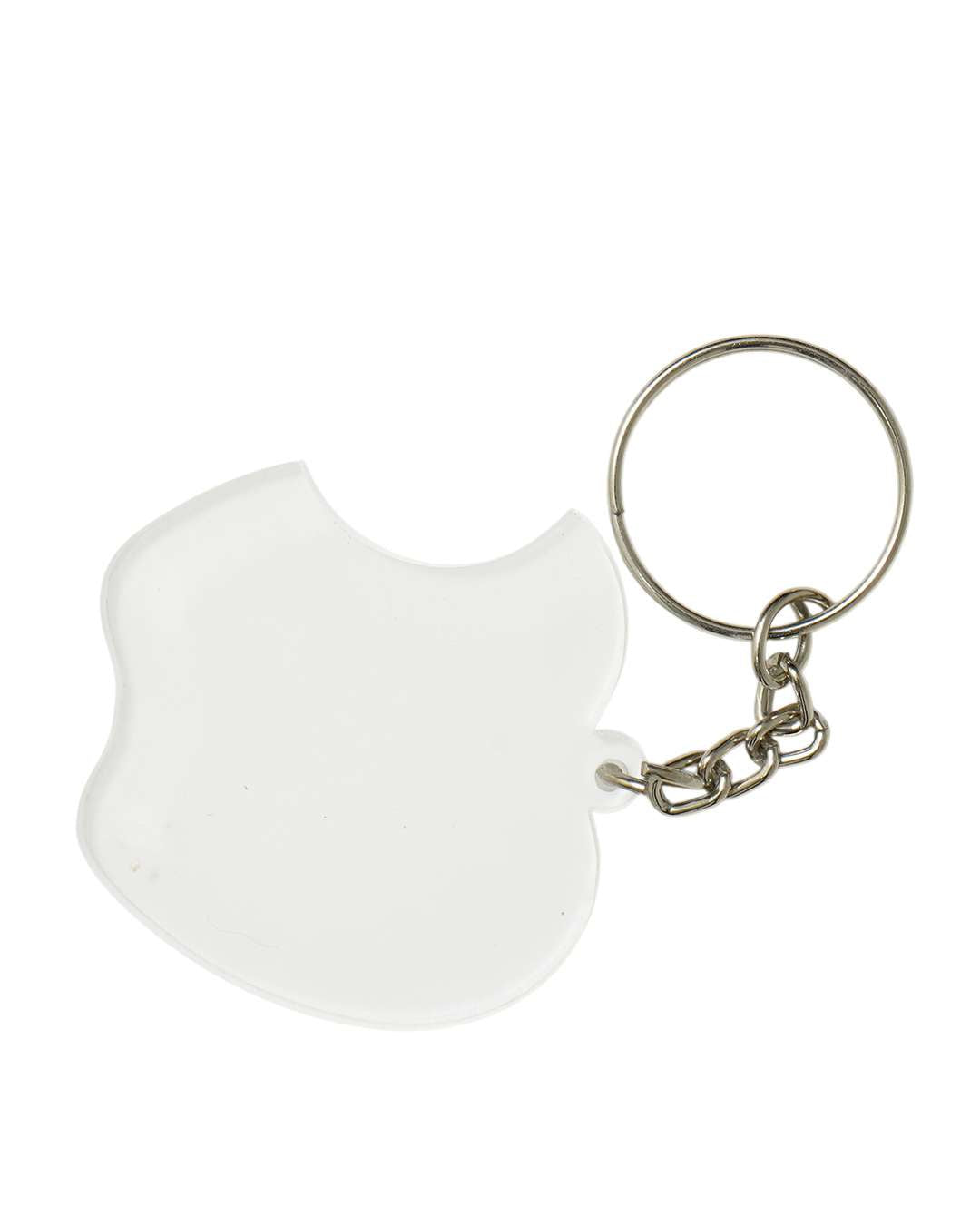 Apple Shape  Key Chain | White