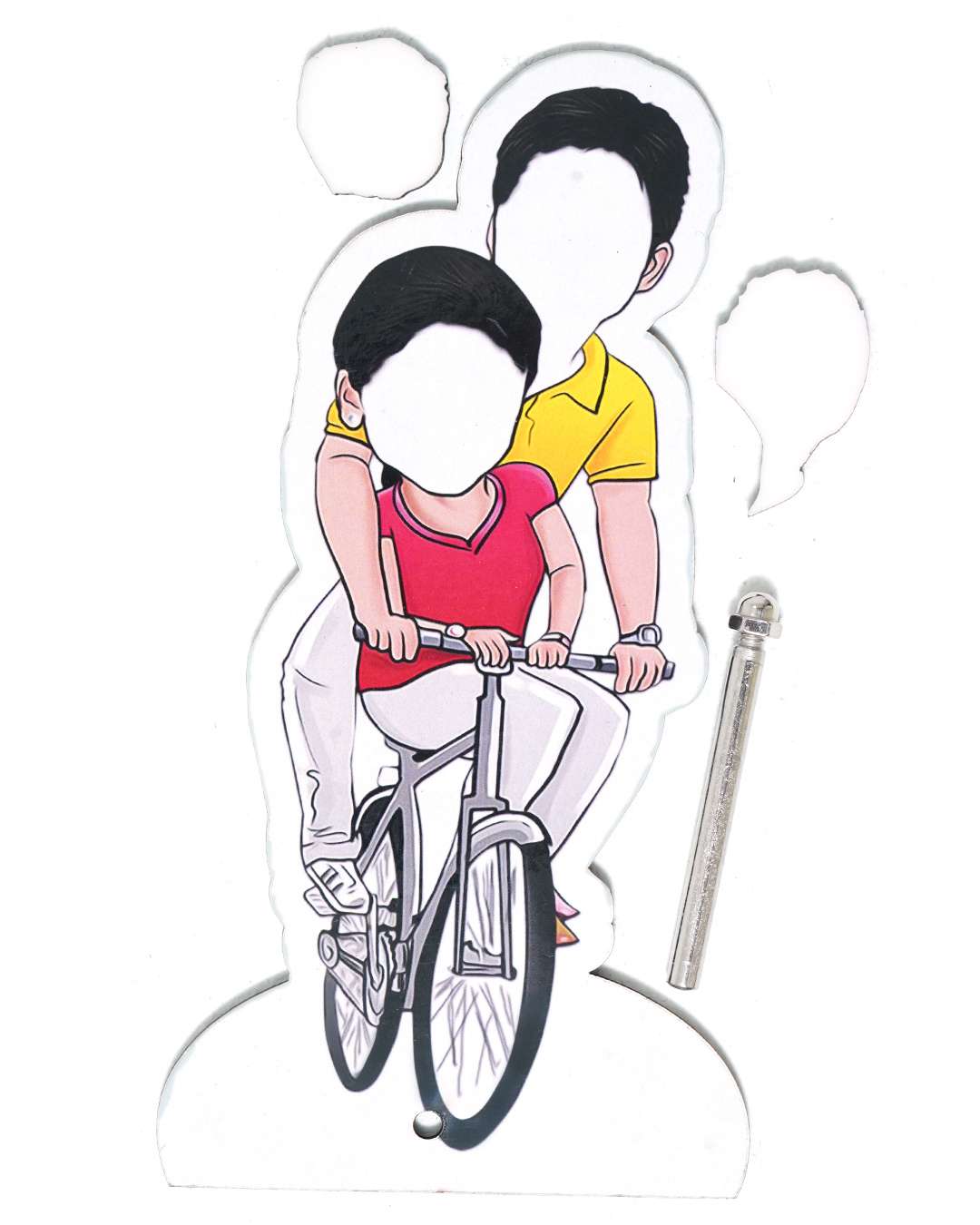 Couple Riding a bicycle