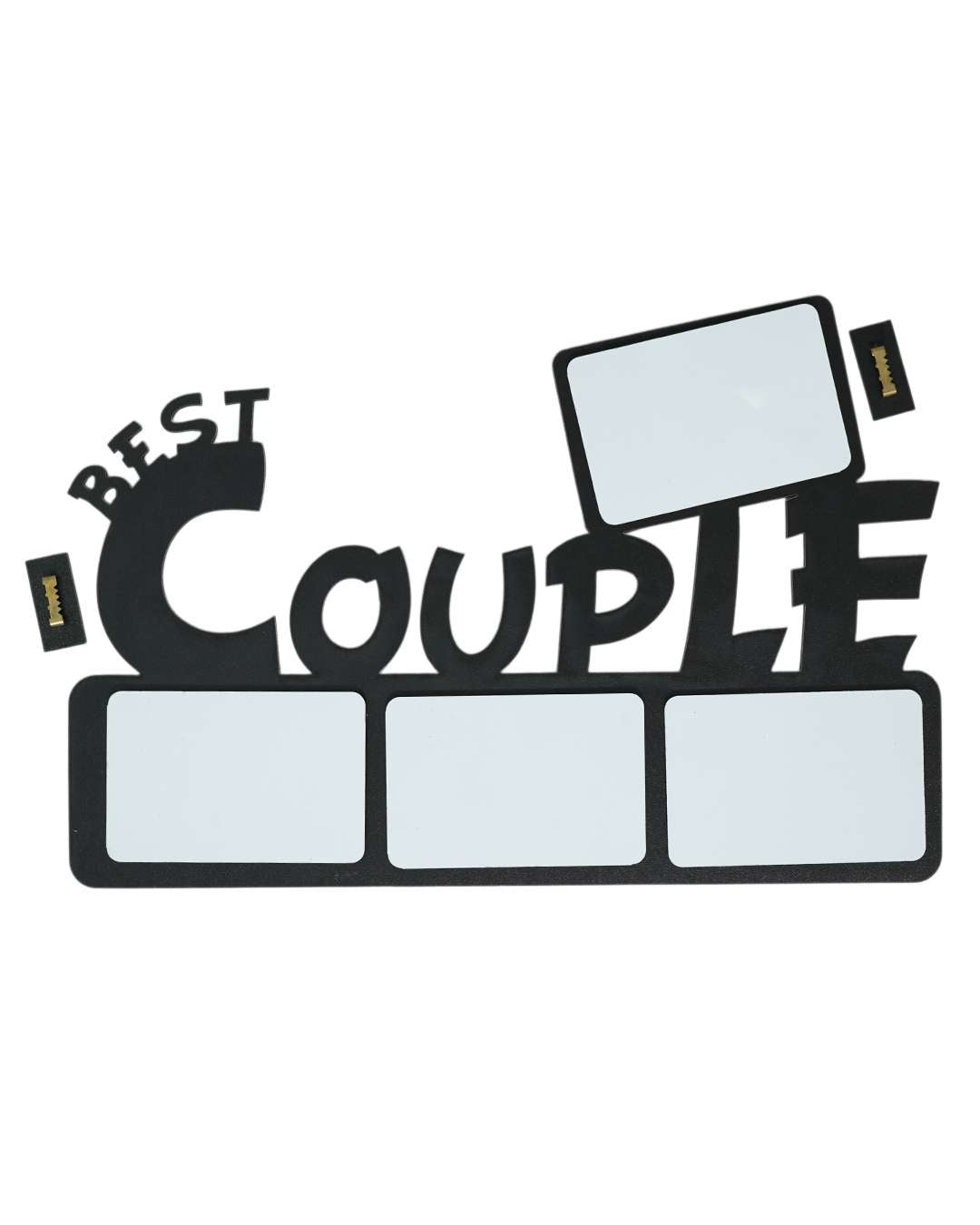 Best Couple Sign – Sublimation Photo Frame  –  | Black