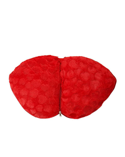 Single Heart Shaped Pillow – Personalized with your photo or text  | Red