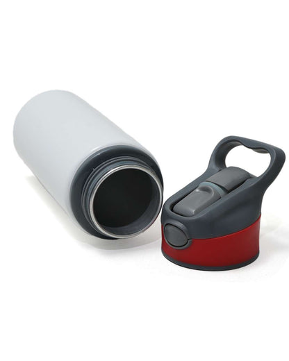 Sports Water White Bottle with Red Color Cap 750 ml | White