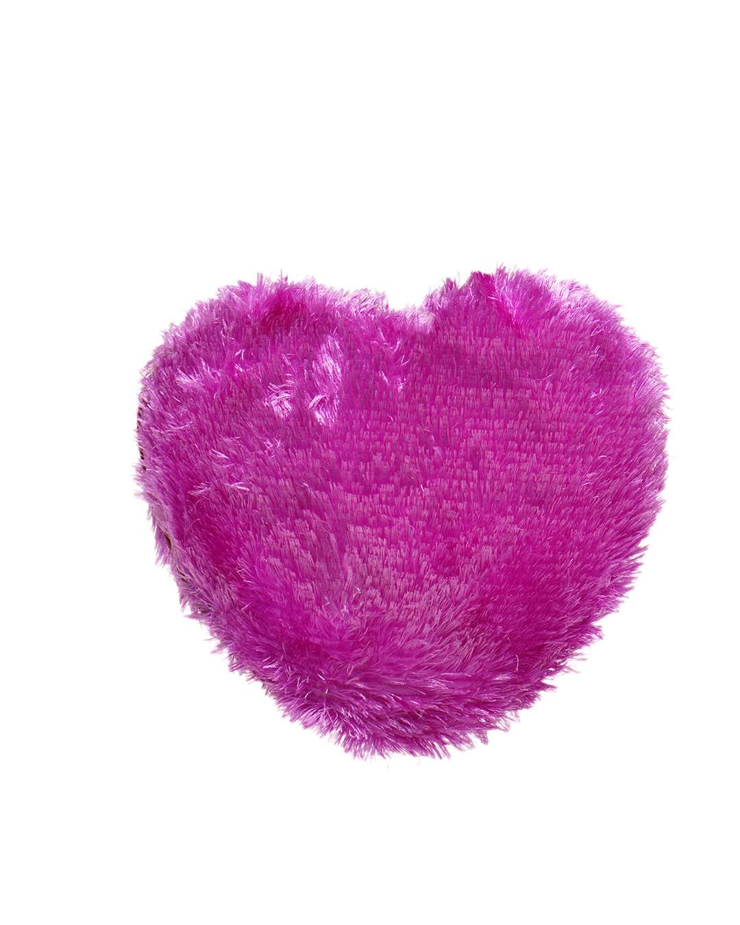 Purple fur Heart Shaped Pillow | Purple