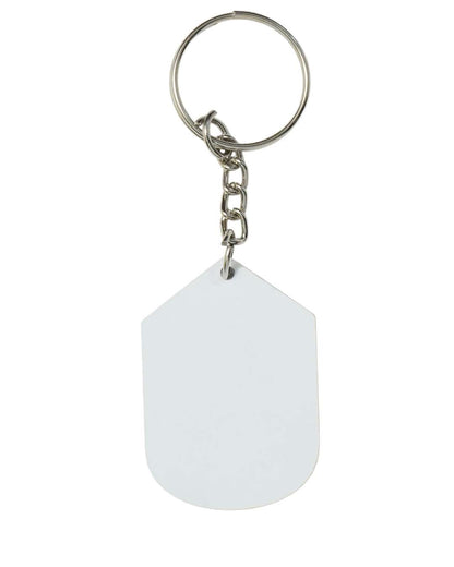 Hexa Shape Key Chain   | White