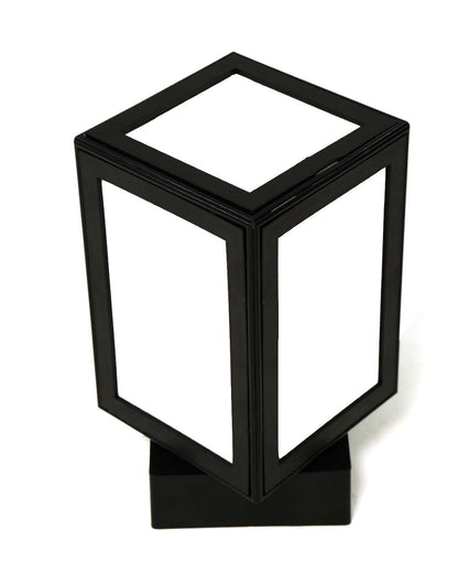 MDF Rotating / Still Photo LED Lamp | Milky and Black