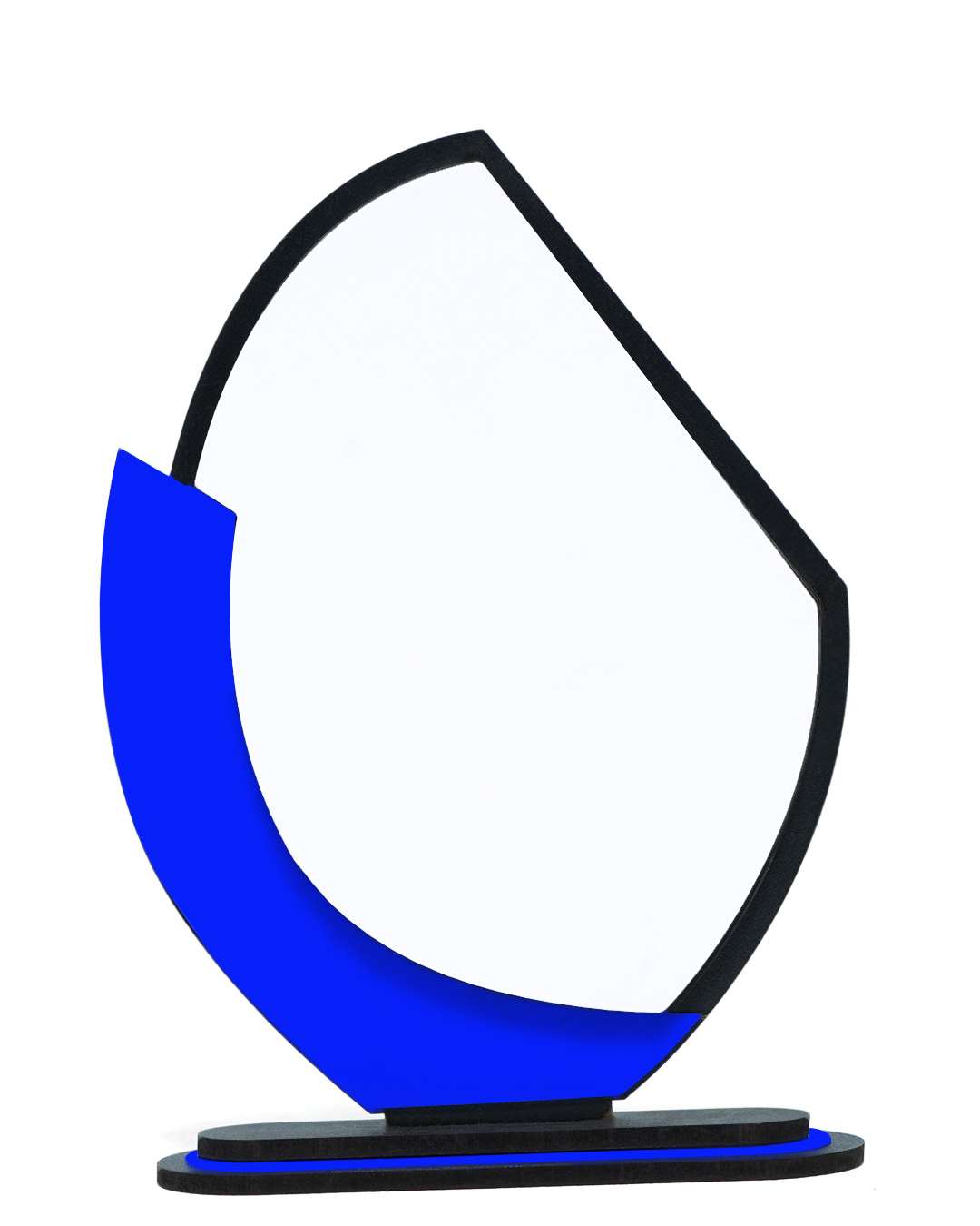 Customized Wooden Sublimation MDF and Acrylic Momento Trophy   | Blue