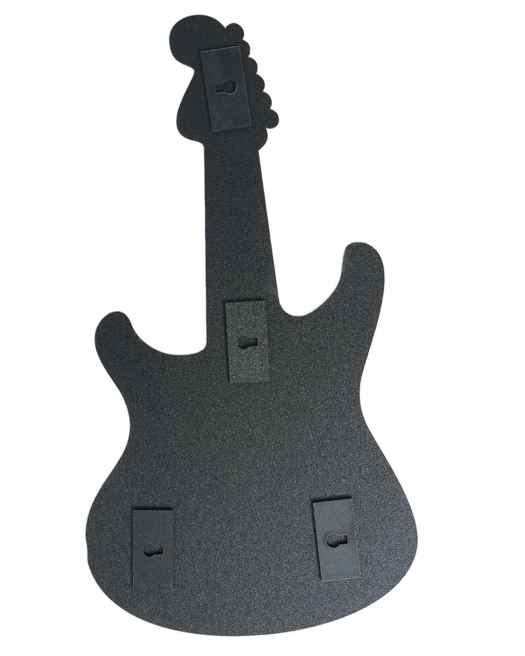 Guitar - Shaped Laser-Cut Wooden Photo Frame – Sublimation Photo Frame | Black