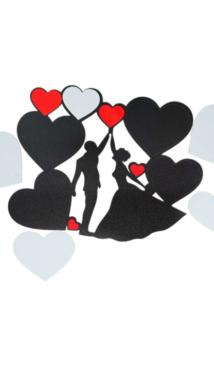 Dancing Couple – Sublimation Photo Frame   | Black