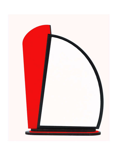 Customized Wooden Sublimation MDF and Acrylic Momento Trophy  | Red