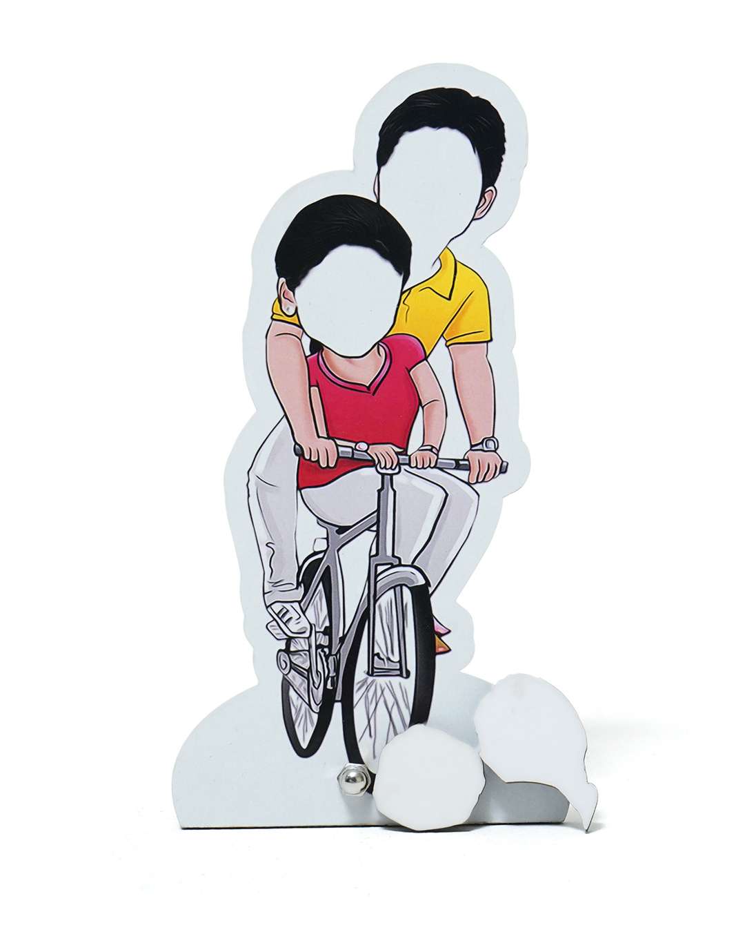 Couple Riding a bicycle