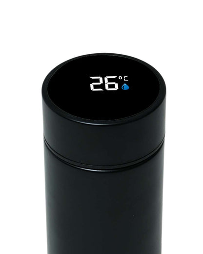 LED Temperature Bottle 500 ml  | Black