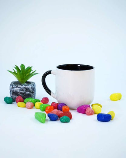 6oz Black Inner Color Mug  | Black