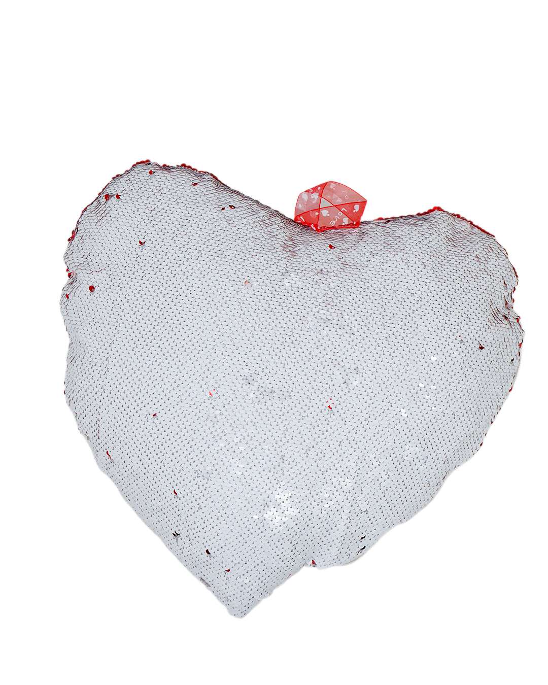 Magic Photo White Heart Shaped Double Fenced Pillow – Personalized with your photo or text | White | White