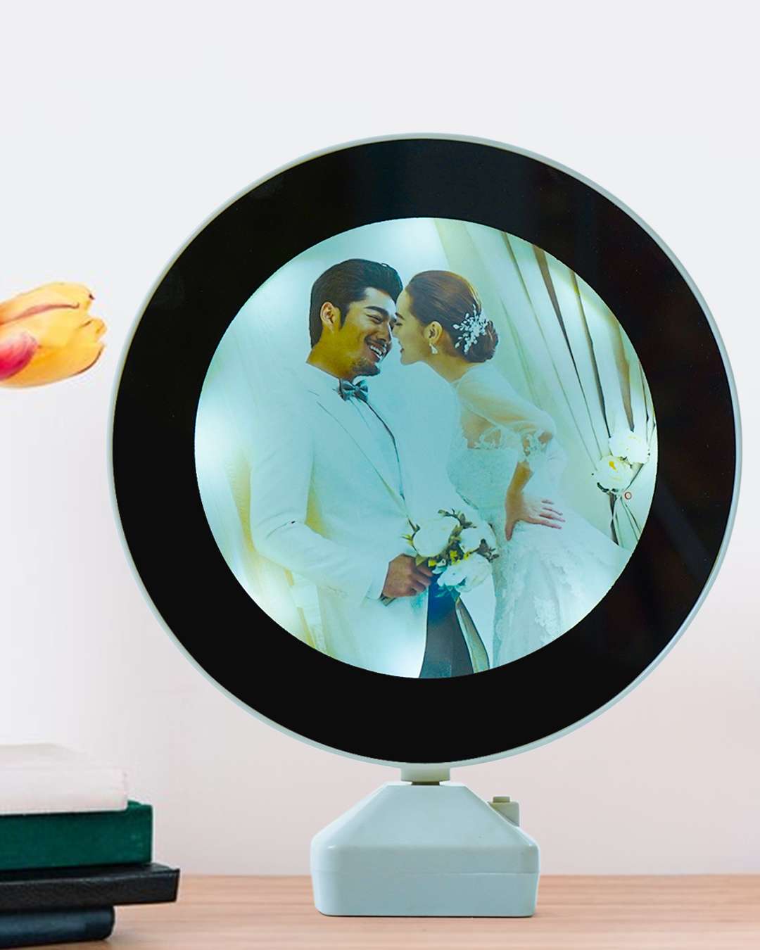 Round Shape Magic Mirror Imported LED Frame   | White