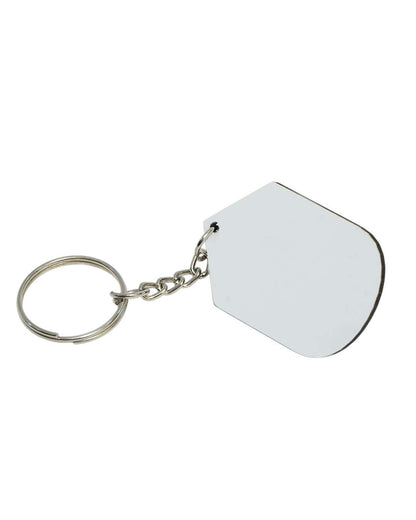 Hexa Shape Key Chain   | White