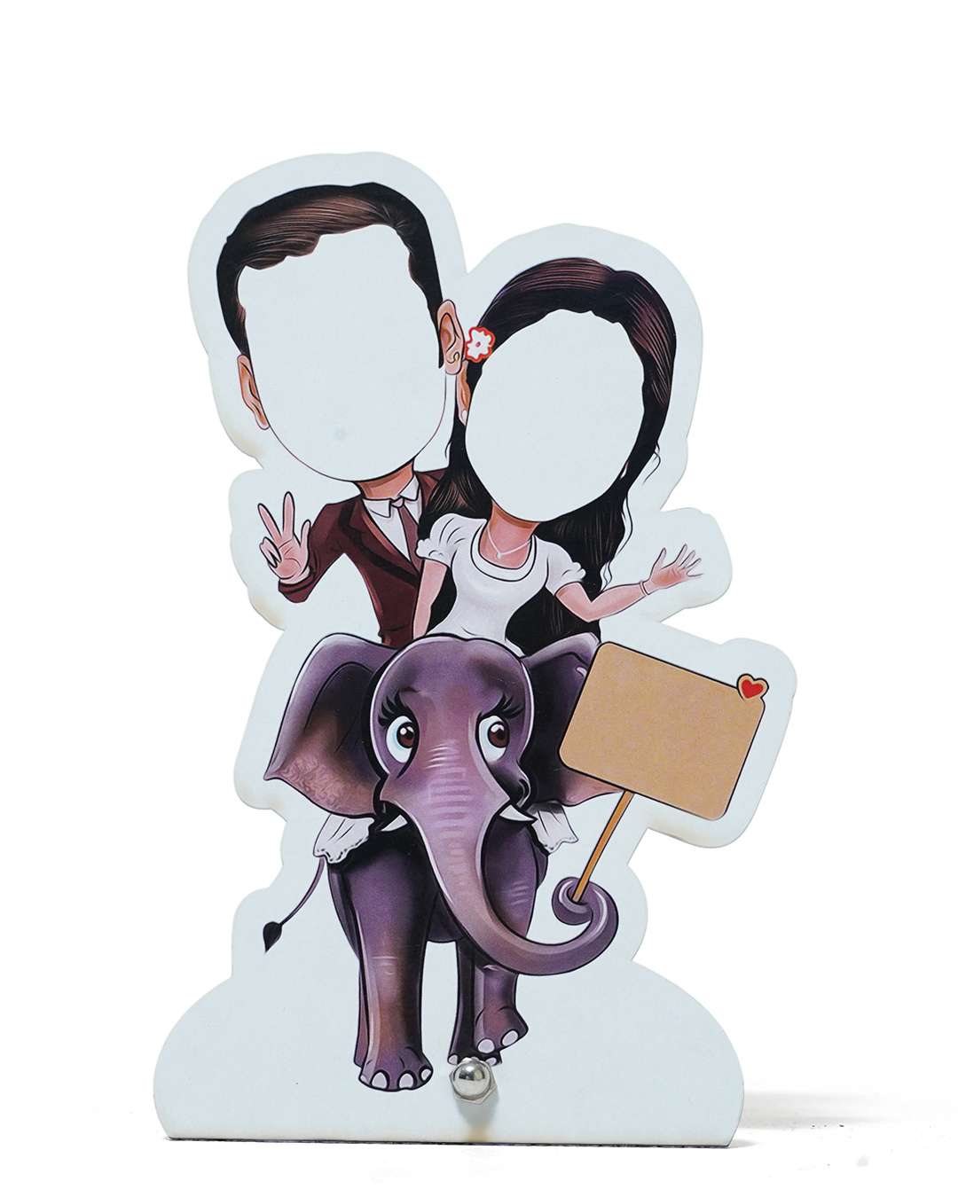 Couple Riding on Elephant