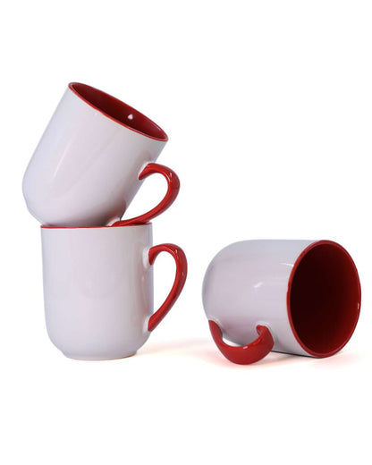 15oz Red Inner Color Mug  | Red Inner