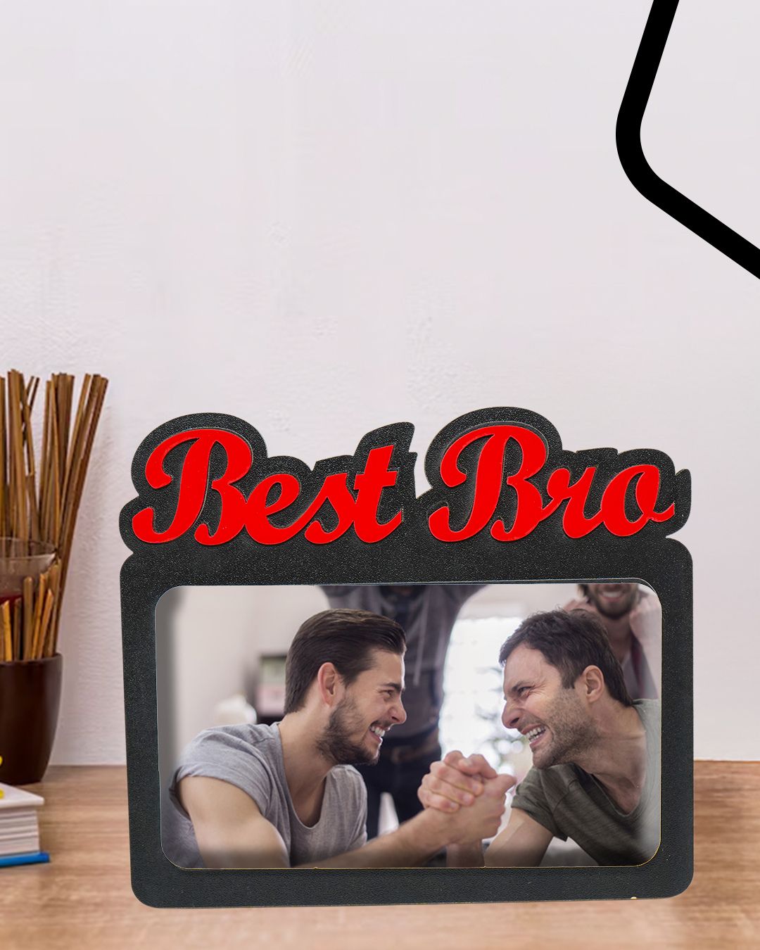 Best Bro – Sublimation Photo Frame  –  | Red Black
