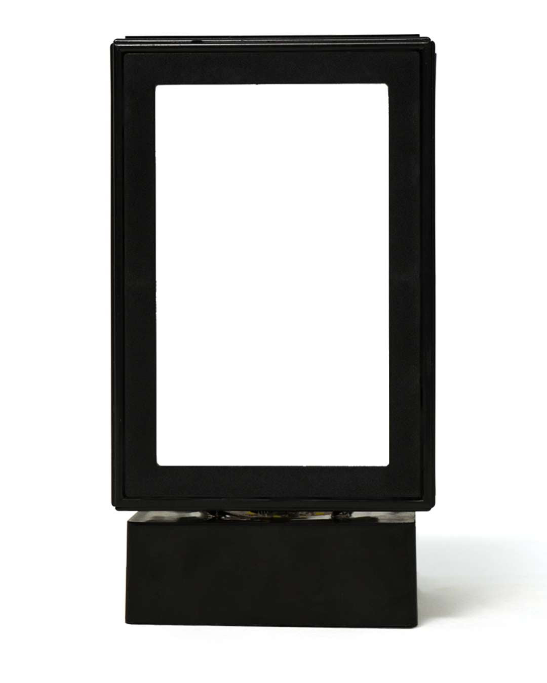 MDF Rotating / Still Photo LED Lamp | Milky and Black