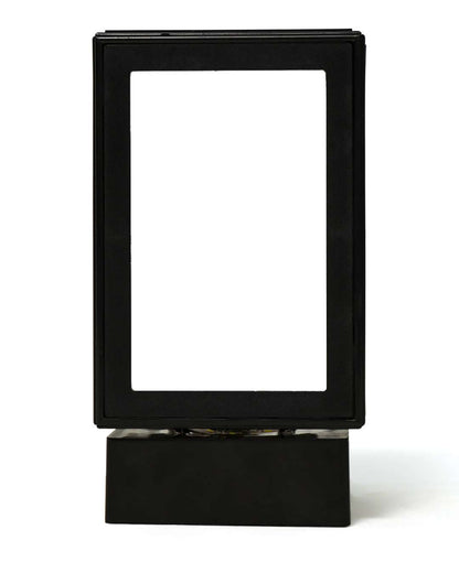 MDF Rotating / Still Photo LED Lamp | Milky and Black