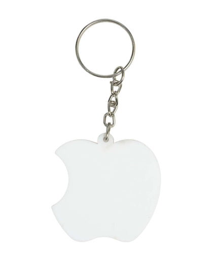 Apple Shape Key Chain | White