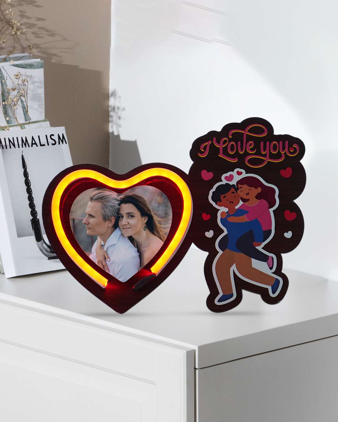 I LOVE YOU Neon Lamp - Brown