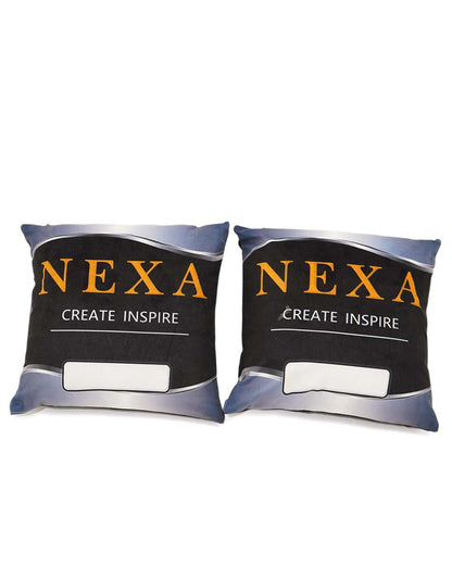 Nexa Print Cushion Pillow (Pack of 2) – Personalized with your photo or text | Multi