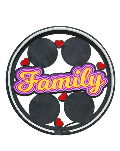 Family Wall Hanging Light Frame with 4 Pictures   | Multi