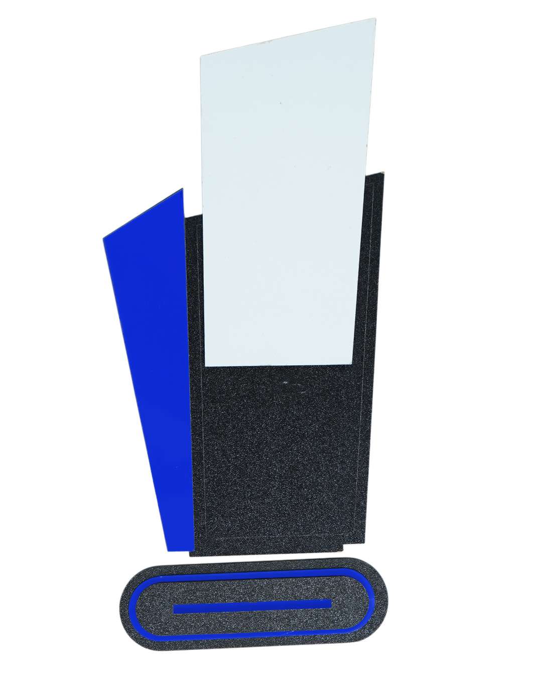 Customized Wooden Sublimation MDF and Acrylic Momento Trophy   | Blue